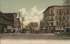 Sanford,ME Central Square York County Maine G.W. Morris Antique Postcard Vintage picture