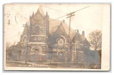 CANTON ILLINOIS IL ~ First Methodist Church ~ Wesley united ~ Fulton  RPPC 1910 picture