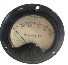 WESTINGHOUSE MODEL NX-35, 0-500, FS=1 MA VOLT PANEL METER Used picture