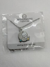 A Quick Nap Sleepy Moon Sterling Silver Necklace - TCMC The Coffee Monsterz Co picture