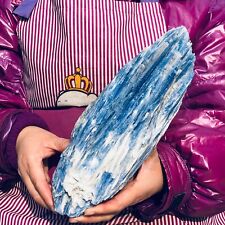 7.63LB Rare Natural beautiful Blue Kyanite with Quartz Crystal Specimen Rough picture