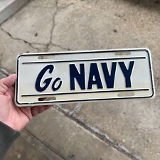VTG GO NAVY United States Naval Academy FOOTBALL USNA License Plate Topper picture
