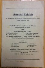 1923 Annual Exhibit Of Expenses Ottawa Ohio INV-P325 picture