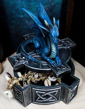 Ebros Celtic Cross Bifrost Altar Drake Dragon Jewelry Box Sculpture Trinket Box picture