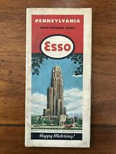 1946 Esso road map of Pennsylvania picture