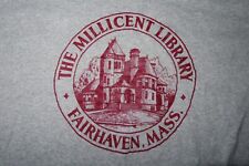 Vintage THE MILLICENT LIBRARY - FAIRHAVEN, MASS (MED) T-Shirt Single Stitch picture