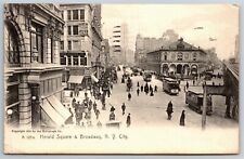 Vintage New York City NYC Postcard Herald Square & Broadway c1905-07 Rotograph  picture
