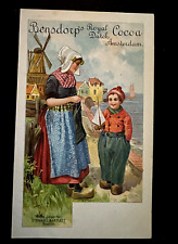 Bensdorp's Royal Dutch Cocoa Ad Dutch Mother & Child~PMC Greeting Postcard~g652 picture