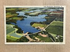 Postcard Bloomington IL Illinois Lake Bloomington Aerial View Vintage PC picture