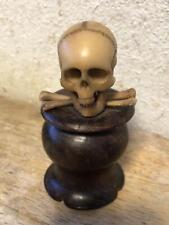 Vintage Germany bakelite skull  Head sculpture Figurine picture