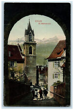 c1910 St. Martins Church Chur Graubünden Switzerland Antique Posted Postcard picture