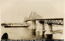 PC CPA CANADA, MONTREAL, HARBOUR BRIDGE, VINTAGE REAL PHOTO POSTCARD (b6308) picture