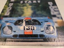 Porsche Gulf 917 Race Car Metal Wall Art LeMans Racing Racecar  picture