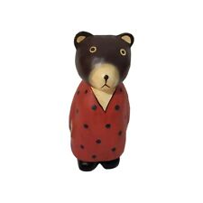 Indonesian Hand Carved Wood Father Bear Figure picture