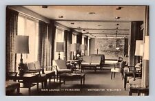 Whitewater WI-Wisconsin, Fairhaven Main Lounge, Advertising, Vintage Postcard picture