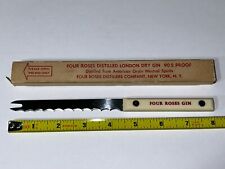 Four Roses Gin Cocktail Bar Knife Vintage Bar Cocktail Knife In Box, Mint Unused picture