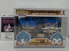 Signed Goku Vegeta Baseball Funko 2 Pack Sean Schemmel Chris Sabat JSA picture
