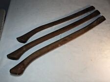 Lot of 3 Antique Vintage Axe Wood Cut Tool Handles Hickory 25 - 28