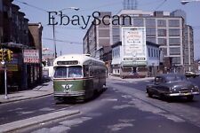 Original 35mm Kodachrome Slide SEPTA Philadelphia Trolley Street Scene 1969 picture