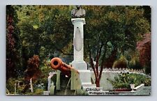 Gibraltar Wellington's Monument and Cannon Postcard picture