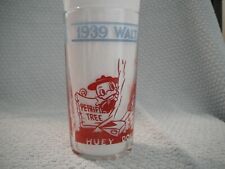 Rare 1939 Walt Disney All Star Parade Donald Duck and Friends Dairy Glass picture