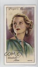 1934 Player's Film Stars Series 2 Tobacco Elizabeth Allan #1 2p7 picture