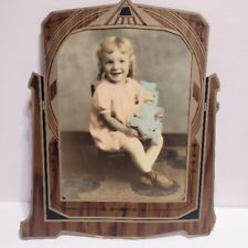 Antique Color Tinted Photos Art Deco Frame Rare Photography Photograph Stunning picture