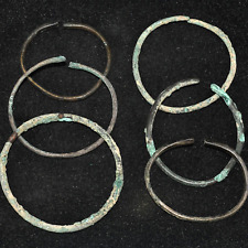 Lot Sale 6 Genuine Ancient Roman & Greek Bronze Bracelets in Good Condition picture