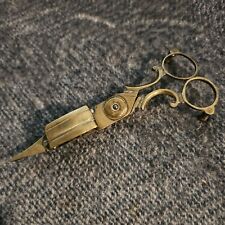 Vintage Brass Candle Snuff Scissors picture
