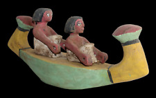 BIG RARE ANCIENT EGYPTIAN ANTIQUE After Life Tomb Ushabti Wooden Pharaonic Boat picture