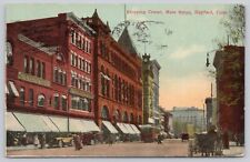 Shopping Center Main Street Hartford CT Antique Divided Back Postcard c1913 picture