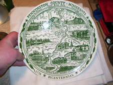 Vintage 1976 Pennington County MN Minnesota Souvenir Plate picture
