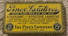 Antique 1910s Pinex Laxative Medicine Tin Fort Wayne, IN picture