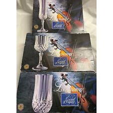LONGCHAMP Cristal d'Arques France  24% PBO Lead Crystal - Never Used - Set of 12 picture