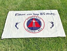 Dettras Flag AAHPER-NEA 3’ X 5’ Cloth Fitness Can Keep US Strong USA Vintage1291 picture