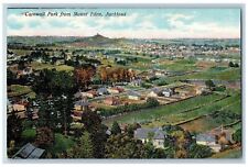 c1950's Cornwall Park From Mount Eden View Houses Roads Auckland NZ Postcard picture