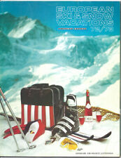 c1972-73 European Ski Snow Vacations American Express Magazine Book Travel Guide picture