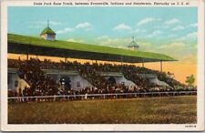 Henderson, Kentucky Postcard DADE PARK RACE TRACK (Ellis Park) Linen 1942 Cancel picture