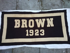 HUGE Vintage Brown University Class of 1923 Wool Banner VGC 32 x 64 Rare 100 yo picture