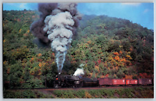 Altoona PA - Pennsylvania #6407 2-10-4 Loco - Railroad, Train - Vintage Postcard picture