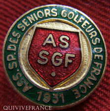 BG5091 - Badge Association Sportive Of Seniors Golfers of France 1931 picture