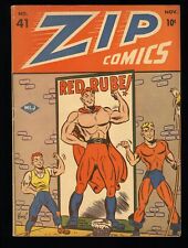 Zip Comics #41 VG 4.0 Harry Sahle Cover and Art Golden Age Superhero picture