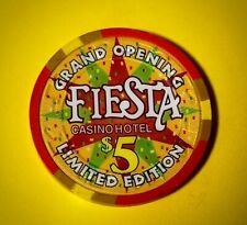 Unused Fiesta Casino/Hotel, N. Las Vegas, Limited Edition Grand Opening $5 Chip picture