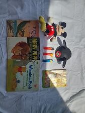 Vintage Disney Assortment Pez, Records, Mickey Hat, Book, And Bank picture