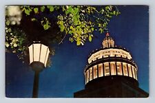 Rochester University NY-New York Rush Rhees Library Tower Vintage c1968 Postcard picture