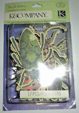 New K&Company 17 PC Large Paper Bug Collection Glitter Layered Accents Halloween picture