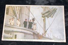 1911 Battle Ship HMS Queen Elizabeth, Taking On Cordite Postcard picture