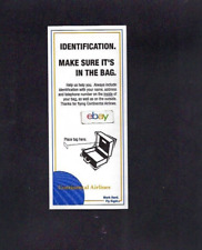 CONTINENTAL AIRLINES (3) LUGGAGE IDENTIFICATION LABELS UNUSED IT'S IN THE BAG picture