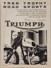 1967 Triumph TR6R Trophy Motorcycle Print Ad picture