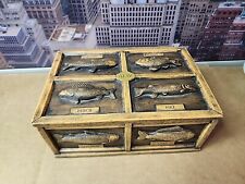 Vintage Fish Brown Trinket Box 8
